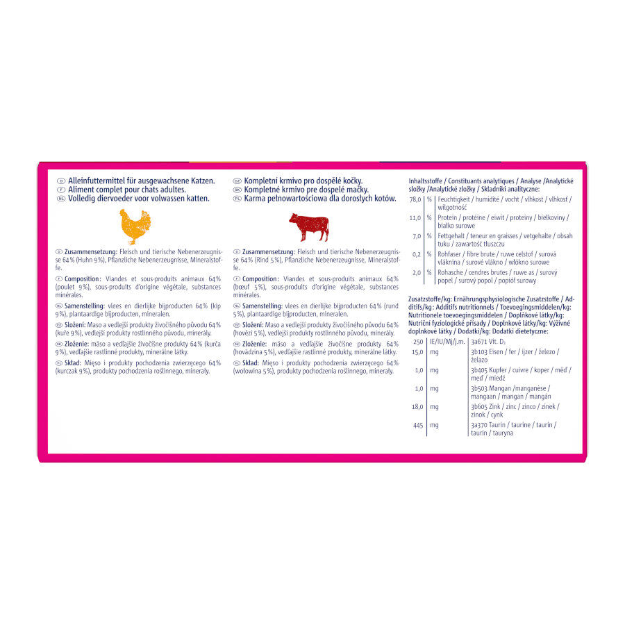 48 latas x 85 g Vitakraft Po&eacute;sie Mousse Pollo y Ternera lata para gatos &iexcl;Pack Ahorro!, , large Imagem n&uacute;mero 2