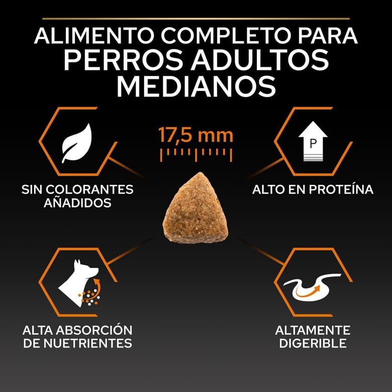 14 kg Pro Plan Medium Adult Frango ração para cães,  Imagem número 6 14 kg Pro Plan Medium Adult Frango ração para cães, , large Imagem número 6