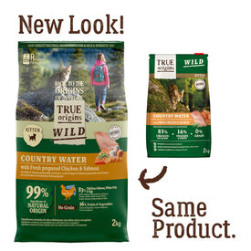 True Origins Wild Kitten Country Water Frango e Salm&atilde;o ra&ccedil;&atilde;o