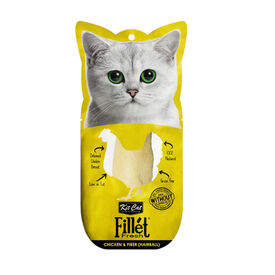 Kit Cat FilletFresh Comida h&uacute;mida de frango e fibra em filete em saqueta para gatos