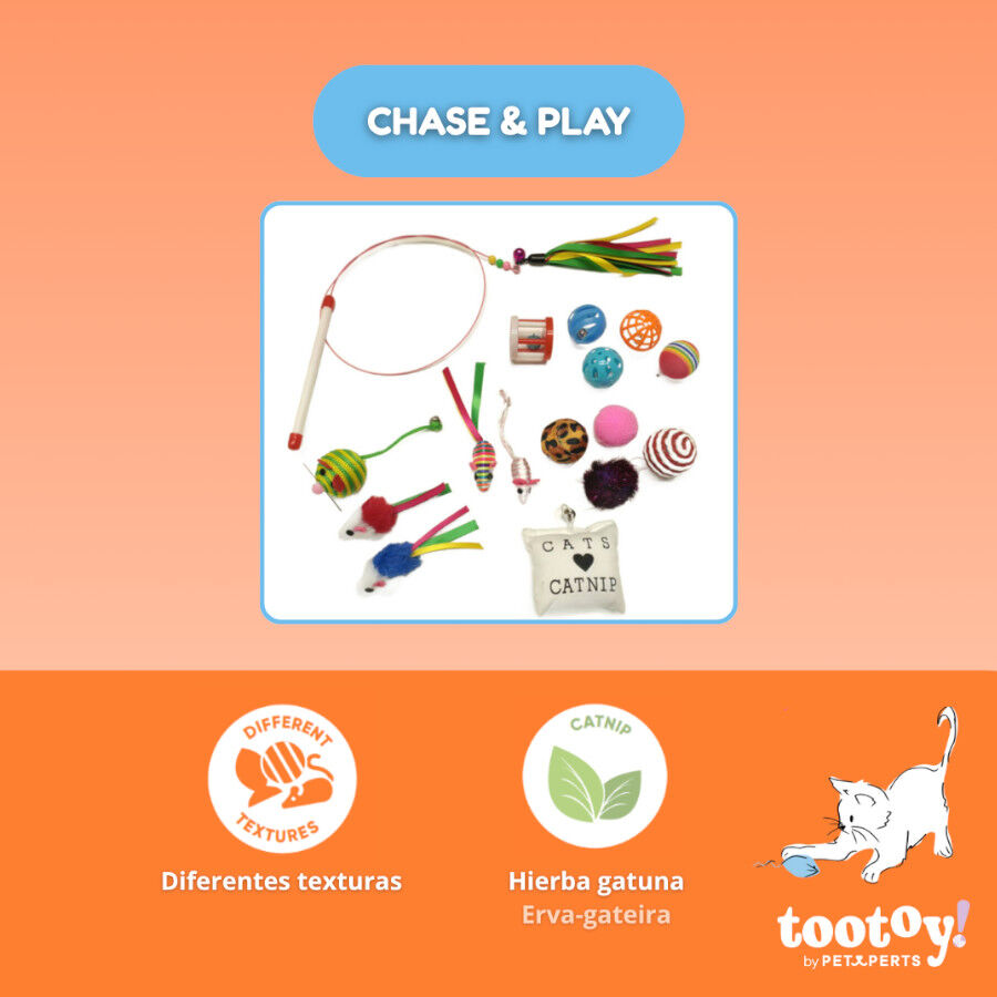 Tootoy! Chase & Play Party Set Kit de brinquedos para gatos, , large Imagem n&uacute;mero 11
