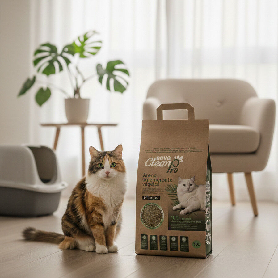Nova Clean Pro Areia Vegetal para gatos, , large Imagem n&uacute;mero 2