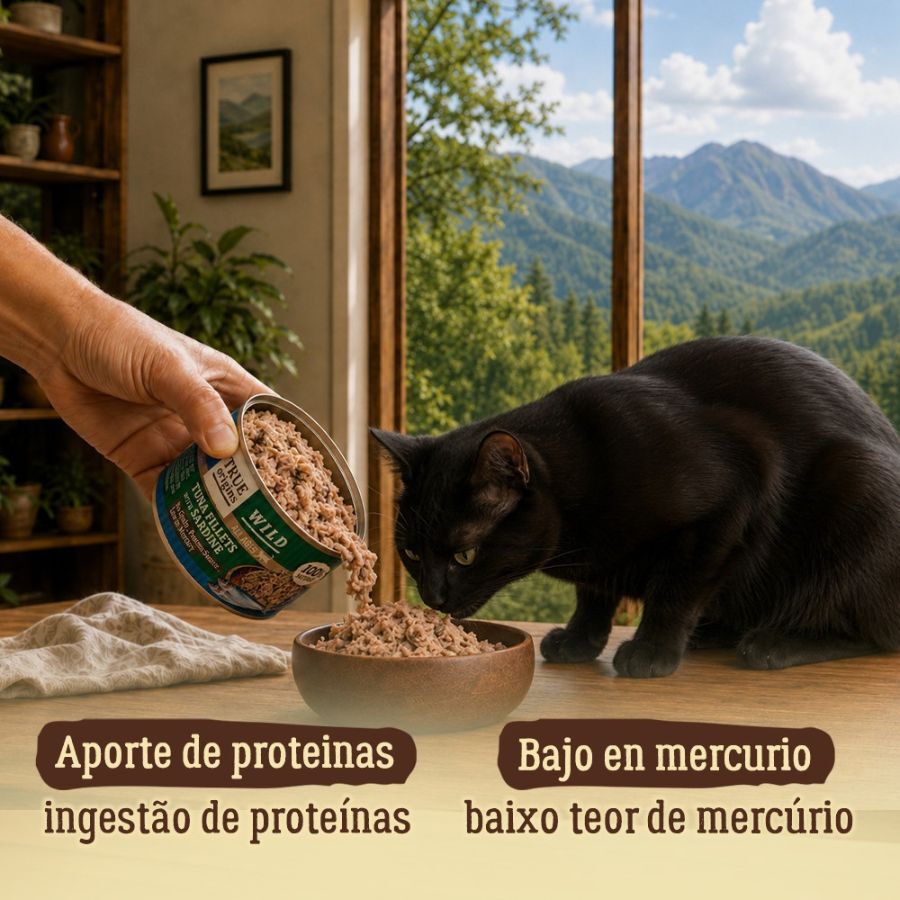 70 g True Origins Wild Comida h&uacute;mida de Atum com Sardinhas para gatos, , large Imagem n&uacute;mero 3