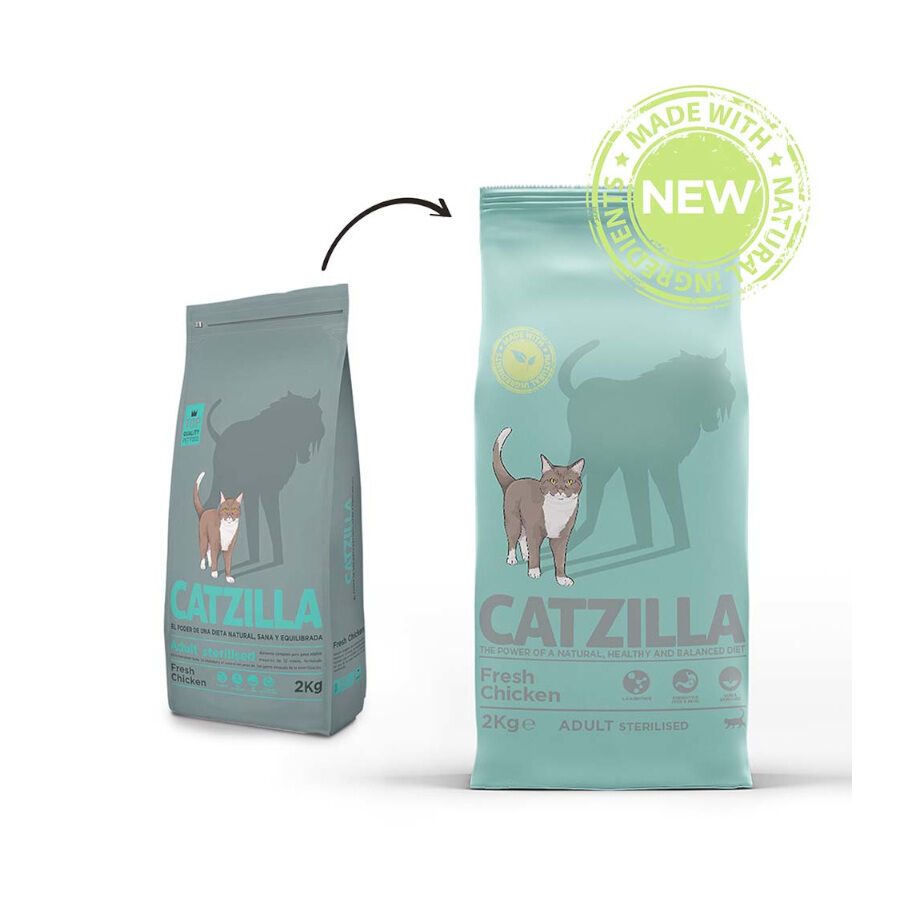 6 kg Catzilla Adult Sterilised Ra&ccedil;&atilde;o para Gatos Esterilizados, , large Imagem n&uacute;mero 2