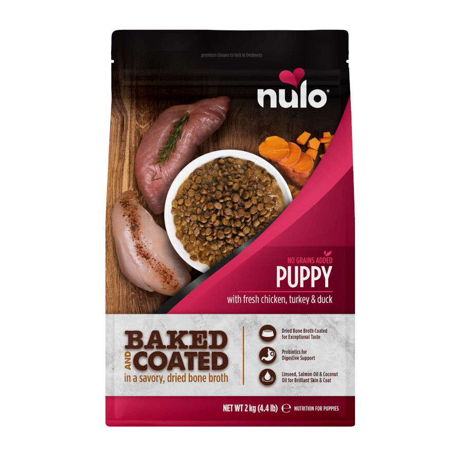 2 kg Nulo Baked & Coated Ra&ccedil;&atilde;o de Frango, Peru e Pato para Cachorros, , large Imagem n&uacute;mero 1