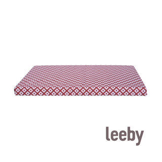 Leeby colchão vermelho impermeável para cães