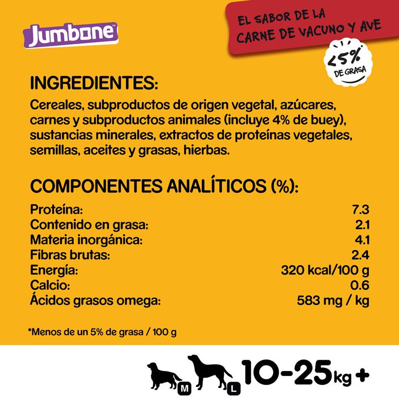 180 g Pedigree Ossos Jumbone Bovino e Ave para C&atilde;es, , large Imagem n&uacute;mero 3