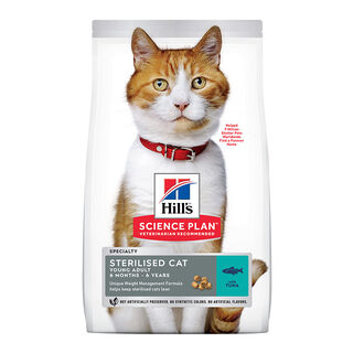 Hill's Science Plan Young Adult Sterilised Atum ração para gatos