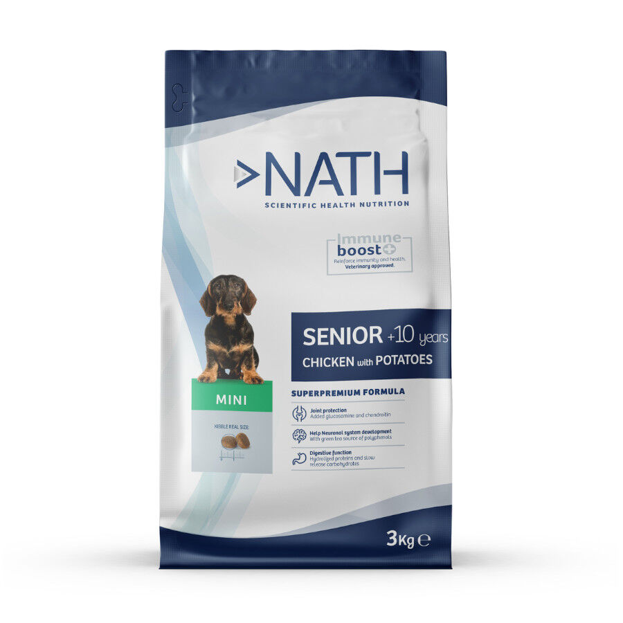 3 kg Nath Senior Mini ra&ccedil;&atilde;o para c&atilde;es, , large Imagem n&uacute;mero 1