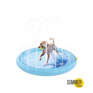 Summer Vibes Doggy Splash Piscina com Jatos para Cães