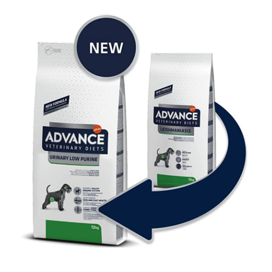 2 x 12 kg Advance Urinary Low Purine ra&ccedil;&atilde;o para c&atilde;es Pack poupan&ccedil;a!, , large Imagem n&uacute;mero 2