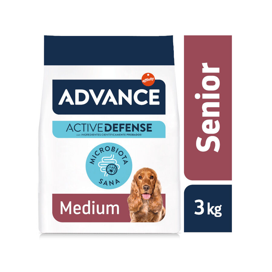 3 kg Advance Active Defense Medium Senior +7 Frango e Arroz ra&ccedil;&atilde;o para c&atilde;es, , large Imagem n&uacute;mero 2