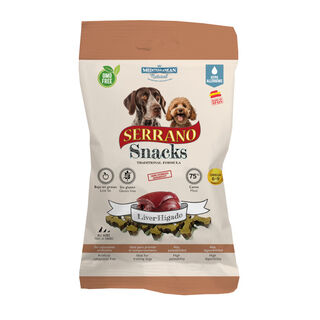 Mediterranean Natural Serrano Biscoitos Fígado para cães