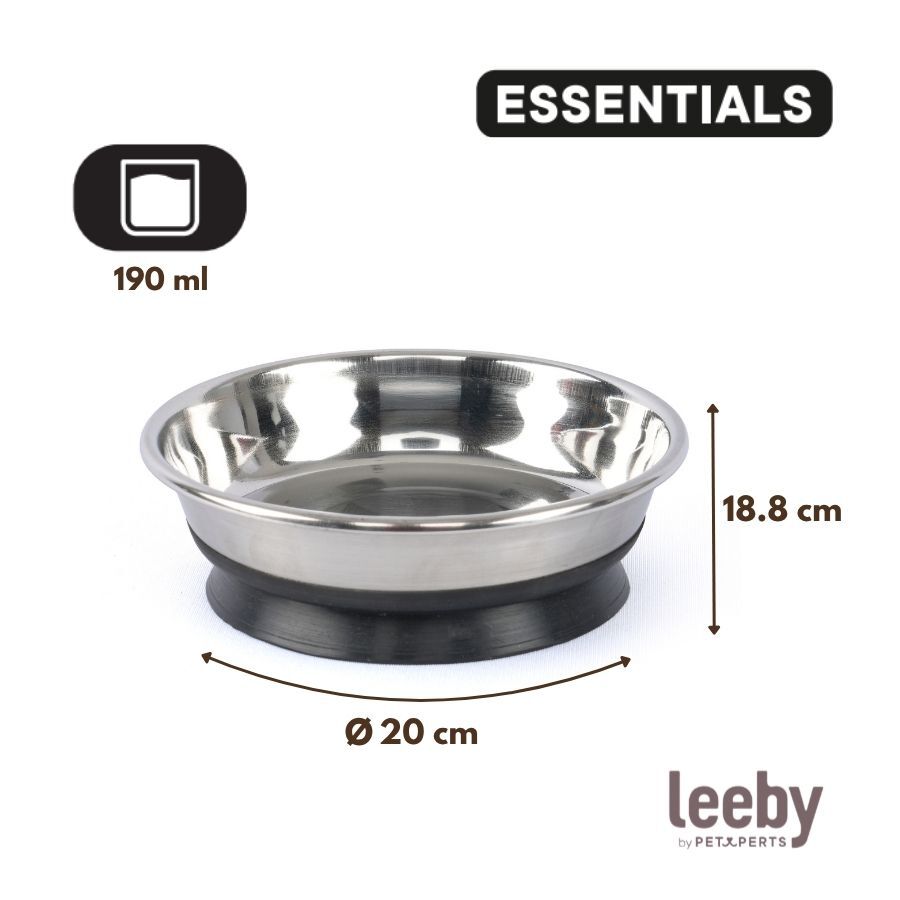 Leeby Comedouro de Metal com Ventosa para gatos , , large Imagem n&uacute;mero 4