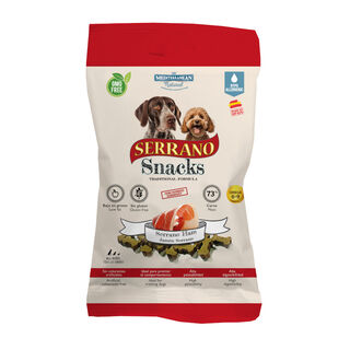 Mediterranean Natural Biscoitos Serrano Snacks de Fiambre para cães