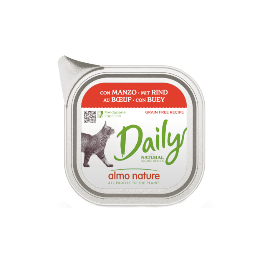 100 g Almo Nature Daily Grain Free Carne para Gatos, , large Imagem n&uacute;mero 1