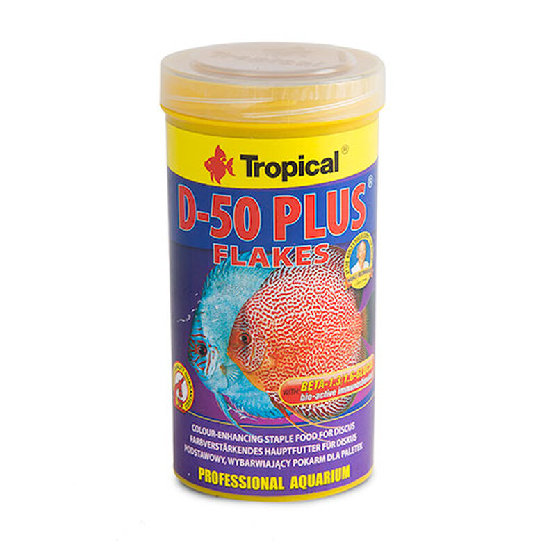 Tropical D-50 alimento para peces disco en escamas image number null