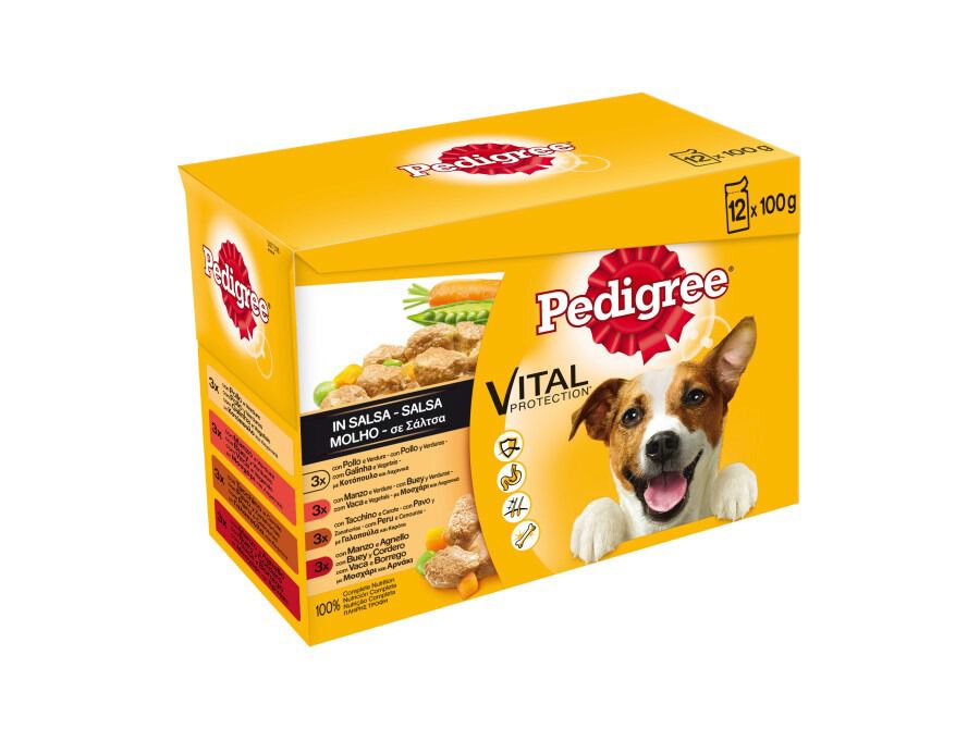 12 saquetas x 100 g Pedigree Sabores Mistos Molho em Saqueta para C&atilde;es - Multipack, , large Imagem n&uacute;mero 3