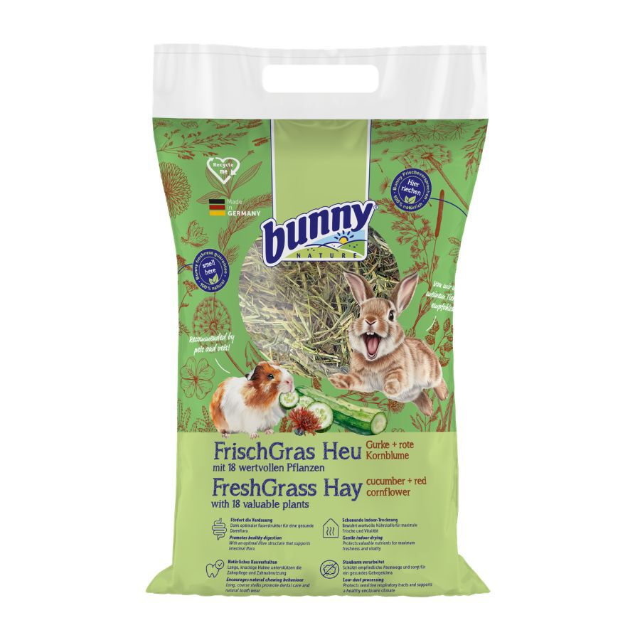 500 g Bunny Feno com Pepino e cent&aacute;urea-vermelha para coelhos e roedores, , large Imagem n&uacute;mero 1