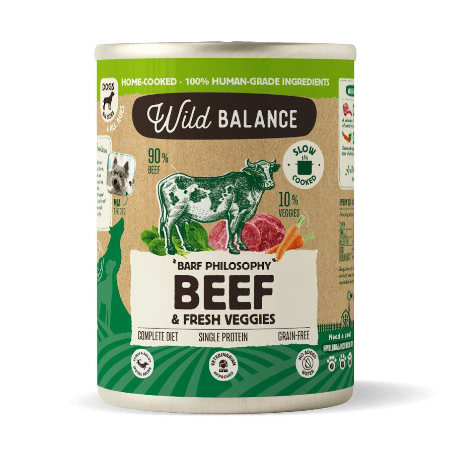 400 g Wild Balance BARF de Vitela e Legumes em lata para c&atilde;es, , large Imagem n&uacute;mero 1