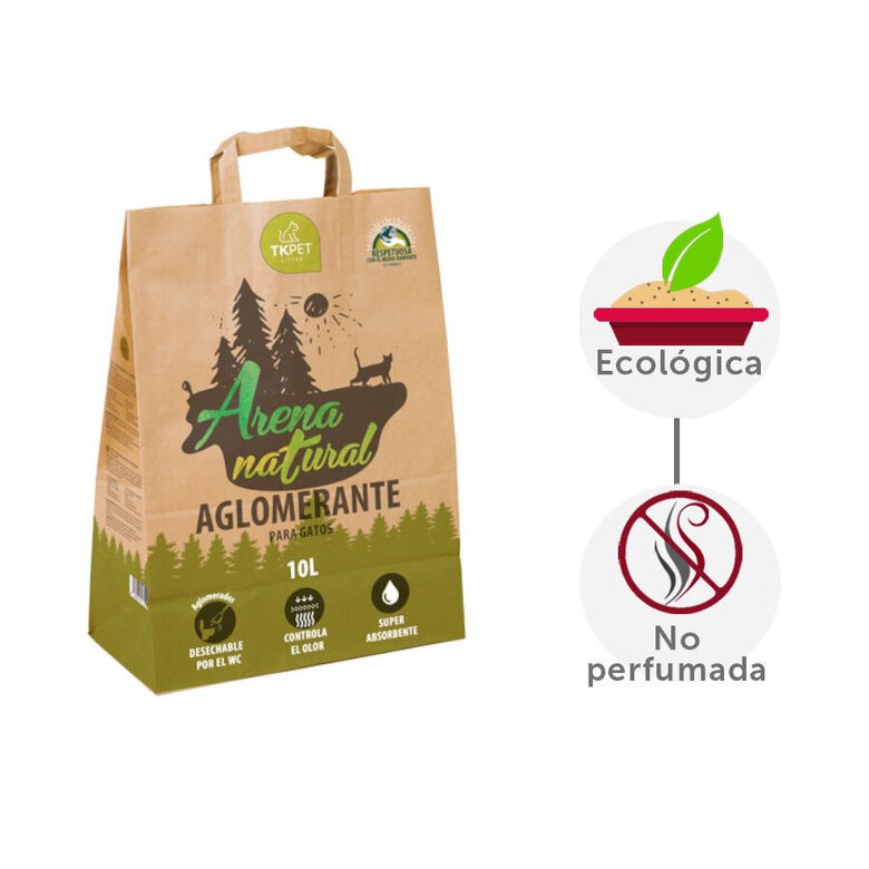 10 L TK-Pet Areia Natural Aglomerante para gatos,  Imagem número 2 10 L TK-Pet Areia Natural Aglomerante para gatos, , large Imagem número 2