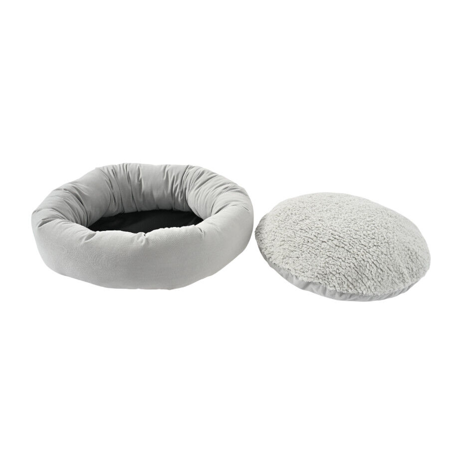 Leeby Cama donut cinzenta para gatos, , large Imagem n&uacute;mero 3