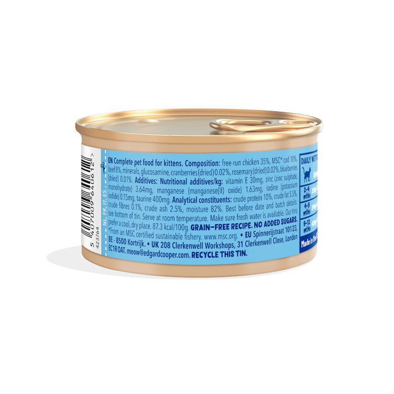 85 g Edgard & Cooper Alimento húmido de frango em lata para gatos,  Imagem número 6 85 g Edgard & Cooper Alimento húmido de frango em lata para gatos, , large Imagem número 6