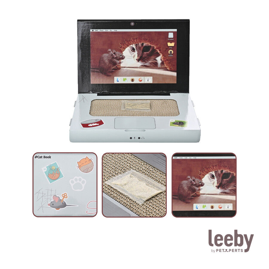 Leeby Lola arranhador de cart&atilde;o em forma de port&aacute;til para gatos, , large Imagem n&uacute;mero 8