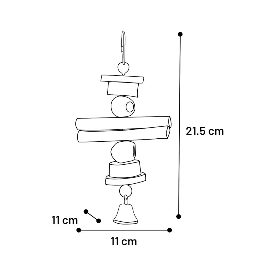 Flamingo Akir Brown Periquito Brinquedo, , large Imagem n&uacute;mero 3
