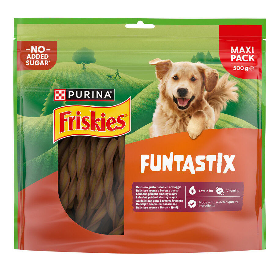 500 g Friskies Funtastix Palitos de Queijo e Bacon para c&atilde;es, , large Imagem n&uacute;mero 1