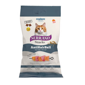 Serrano Snacks Anti Bolas de Pelo de Salmão e Atum para gatos