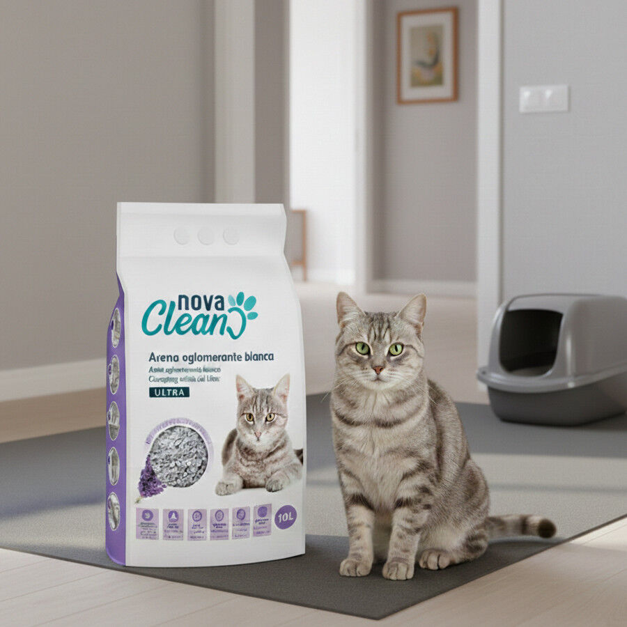 10 L Nova Clean Ultra Areia Aglomerante Lavanda para gatos, , large Imagem n&uacute;mero 2