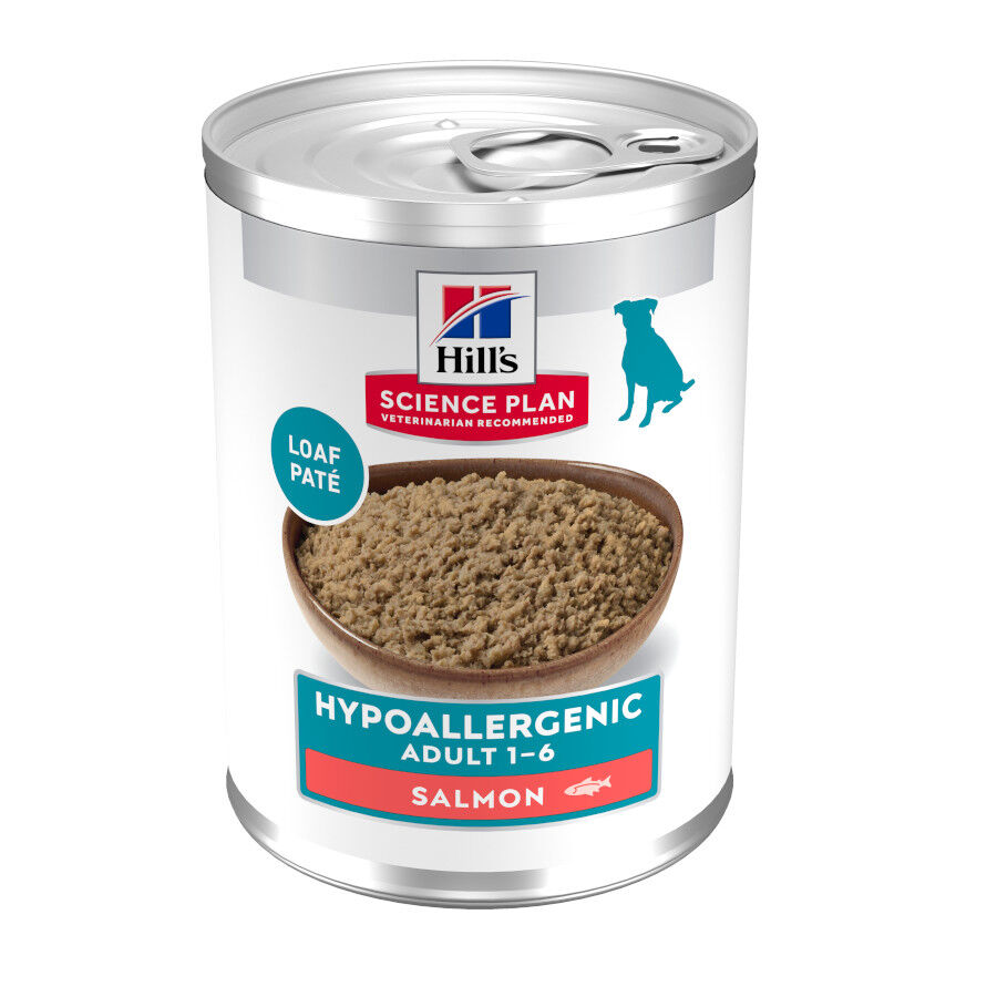 363 g Hill's Science Plan Hypoallergenic Alimento H&uacute;mido com Salm&atilde;o para C&atilde;es Adultos, , large Imagem n&uacute;mero 1