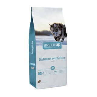  Breed Up Salmão e Arroz ração para gatos