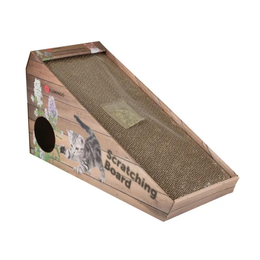 Flamingo Rampa Arranhadora com Abrigo para gatos, , large Imagem n&uacute;mero 1