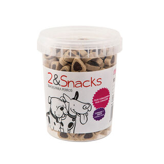 2&Snacks Bocadinhos Duo Coração Cordeiro e Arroz Snacks para cães 