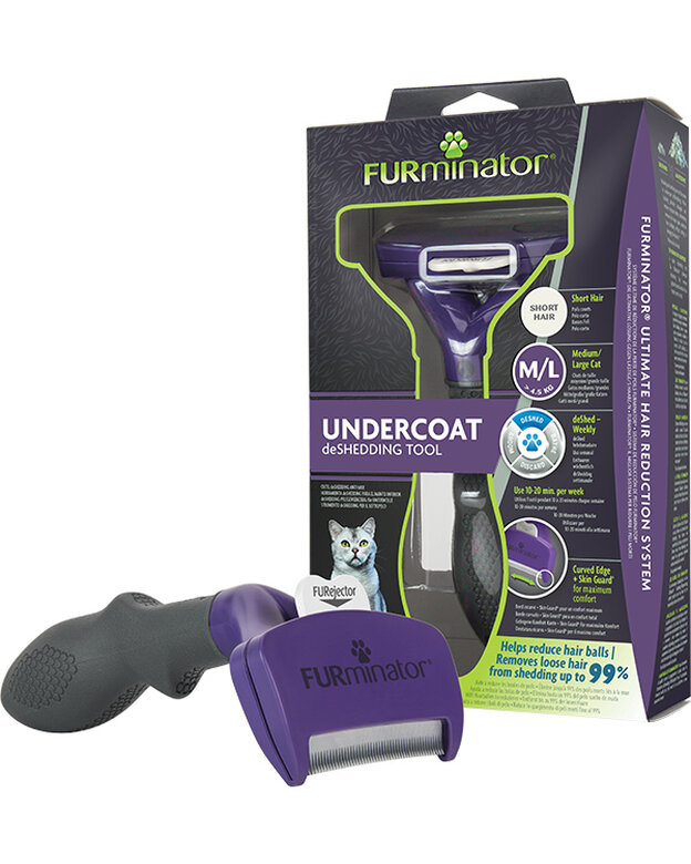 Furminator escova para gatos de pelo curto,  Imagem número 2 Furminator escova para gatos de pelo curto, , large Imagem número 2
