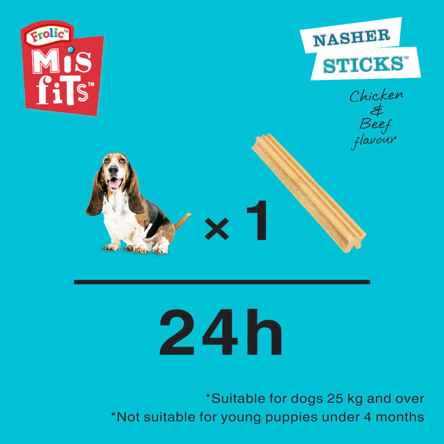 7 sticks Frolic Snacks Dent&aacute;rios Smiley Sticks para c&atilde;es, , large Imagem n&uacute;mero 2