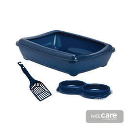 Nice Care Kit de iniciação azul para gatos