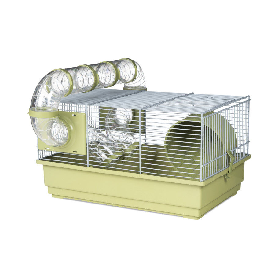 Voltreg&agrave; Gaiola com T&uacute;nel e Roda para hamsters russos, , large Imagem n&uacute;mero 4
