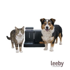 Leeby Comedouro Autom&aacute;tico e Dispensador de &Aacute;gua 2 em 1 para c&atilde;es e gatos