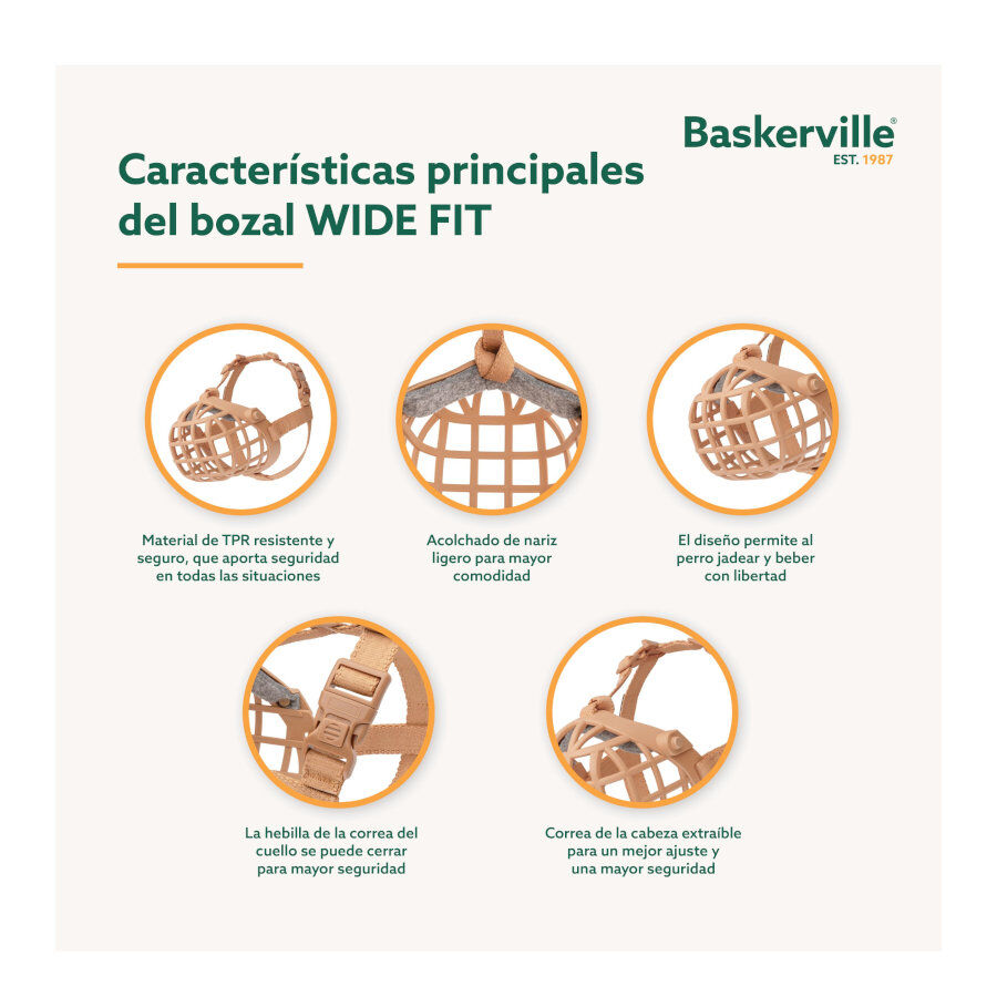 Baskerville Wide Fit A&ccedil;aime de pl&aacute;stico para c&atilde;es, , large Imagem n&uacute;mero 3