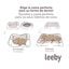 Leeby Cama Redonda Anti Stress Castanha para cães, , large Indicador imagem número 7
