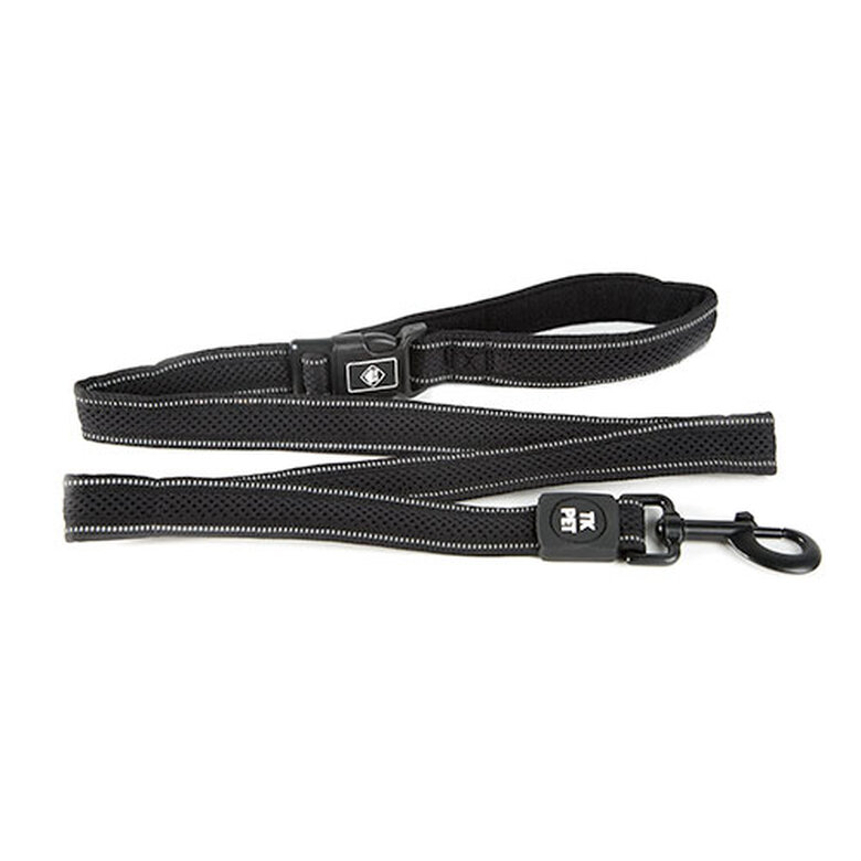 TK-Pet Reflective Comfort correa negra reflectante Imagem número 1 TK-Pet Reflective Comfort correa negra reflectante Imagem número 1