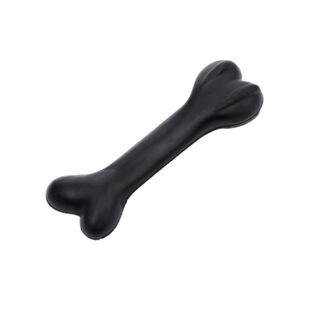 Wow Gum osso de borracha preto para cães
