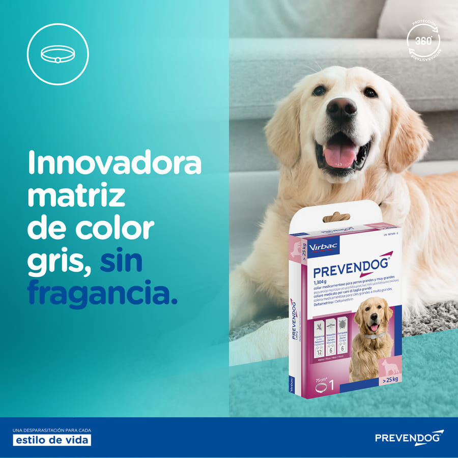 Virbac Prevendog Coleira Antiparasit&aacute;ria para c&atilde;es de porte m&eacute;dio, , large Imagem n&uacute;mero 7