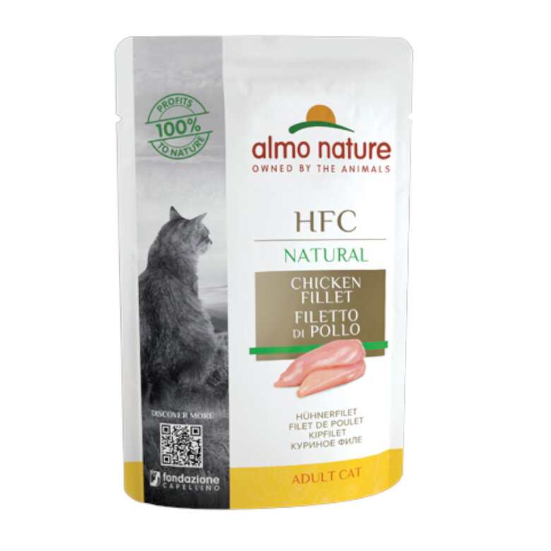 55 g Almo Nature HFC Filete de Frango saquetas para gatos,  Imagem número 1 55 g Almo Nature HFC Filete de Frango saquetas para gatos, , large Imagem número 1