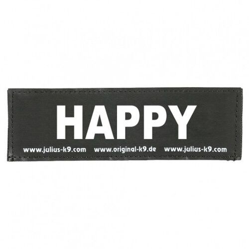 Julius K9 Happy Etiqueta para arn&eacute;s de perros Imagem n&uacute;mero 1