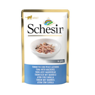 Schesir Adult Atum com Cavala saqueta para gatos