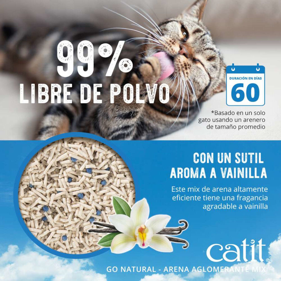 Catit Go Natura! Areia aglomerante com aroma a baunilha para gatos, , large Imagem n&uacute;mero 5